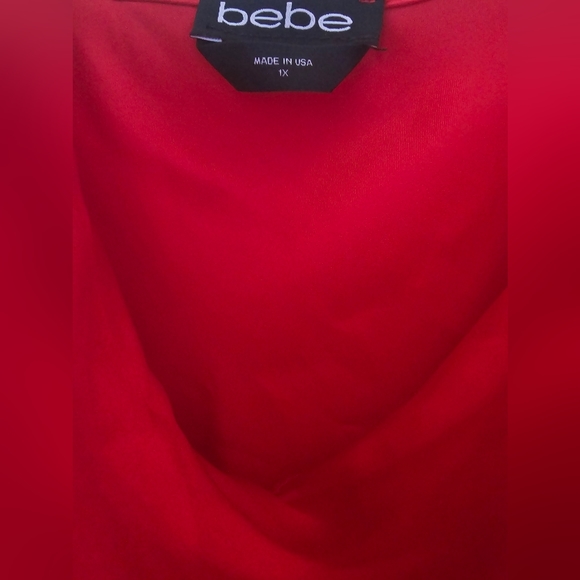 NWT BEBE Satin Cowl Neck Slip Midi Dress - 1X - Picture 9 of 11